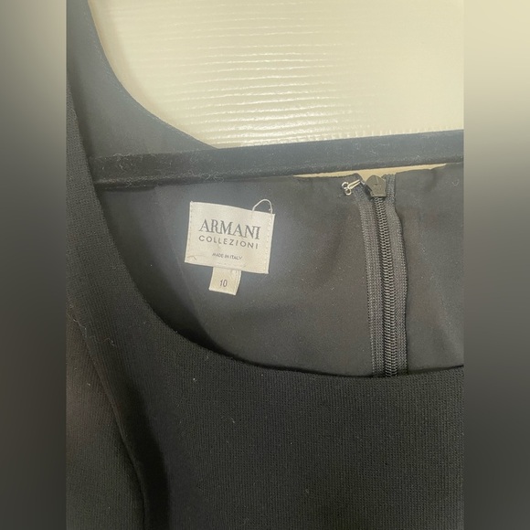 Vintage Armani Collection black sleeveless fit and flare dress 10 - Picture 7 of 12